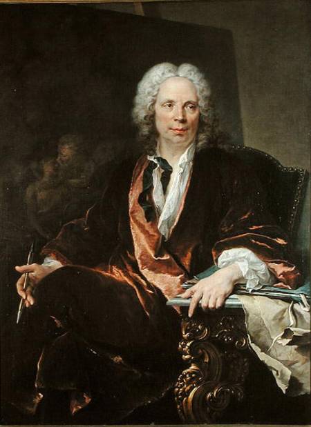 Portrait of Louis Galloche (1670-1761) from Louis Tocqué