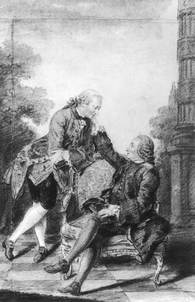 Denis Diderot (1713-84) and Melchior, baron de Grimm (1723-1807)