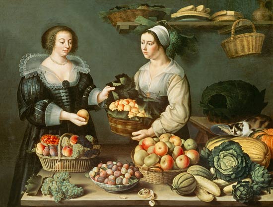 The Fruit and Vegetable Seller from Louise Moillon