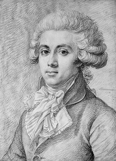 Pierre-Victurnien Vergniaud (1753-93) 1792 from Louis Jean Jacques Durameau