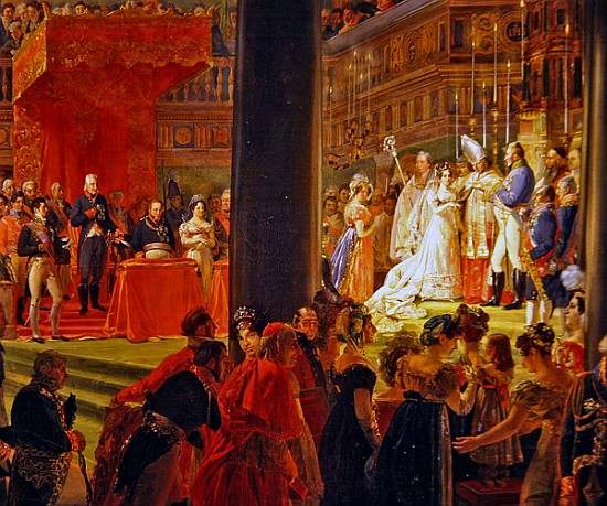The Marriage of Marie-Caroline de Bourbon, Princess of the Two Sicilies and Charles-Ferdinand de Fra from Louis Nicolas Lemasle