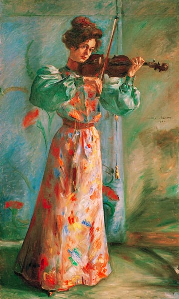 Die Geigenspielerin from Lovis Corinth