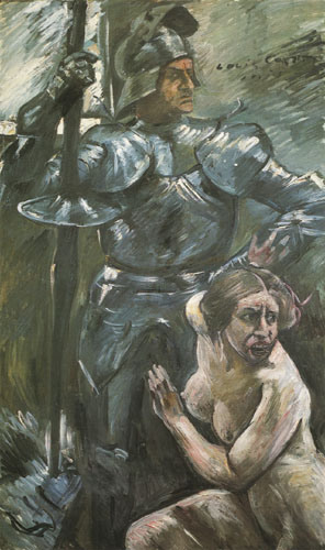 under protection of the weapons from Lovis Corinth