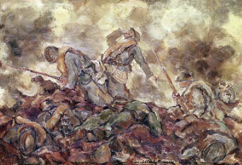 Counter Attack, 1917 (oil on canvas) from Luc Albert Moreau