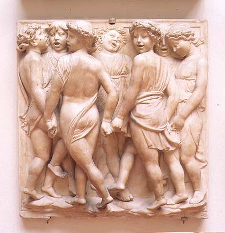 Singing angels, relief panel from the Cantoria from Luca Della Robbia