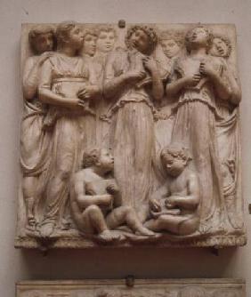Singing angels, relief from the Cantoria