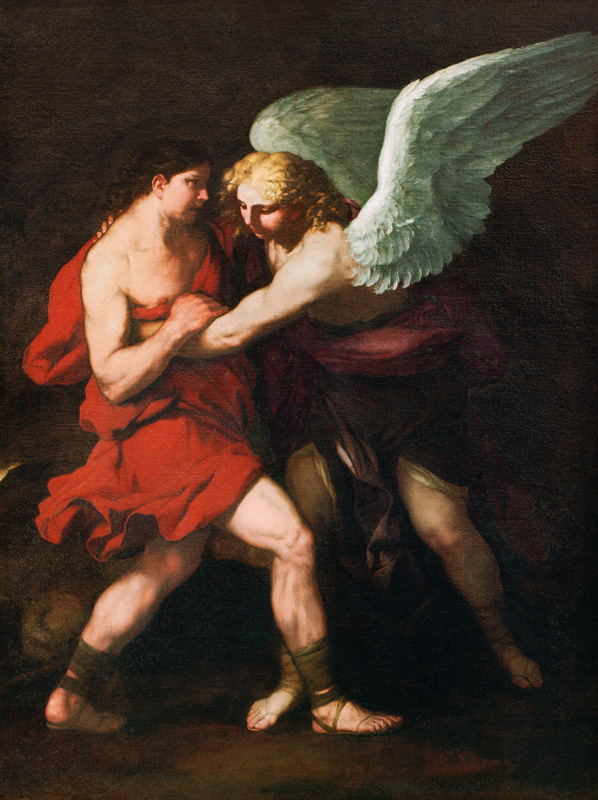 L.Giordano, Kampf Jakobs mit dem Engel from Luca Giordano