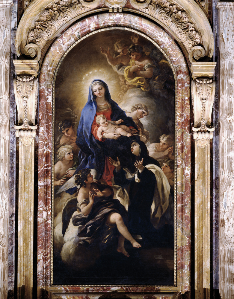 L.Giordano, Madonna u.Maria M.dei Pazzi from Luca Giordano