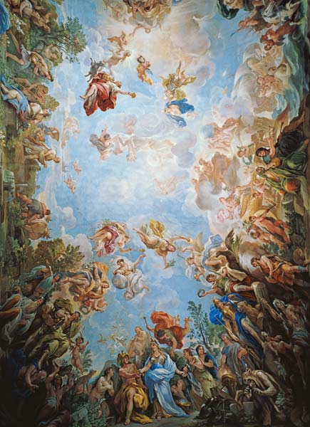 Vault fresco in the Palazzo Medici Riccardi in Florence from Luca Giordano