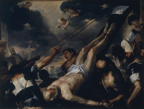 L.Giordano / Crucifixion of Peter / 1692 from Luca Giordano