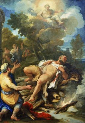 Luca Giordano / Hercules on the pyre