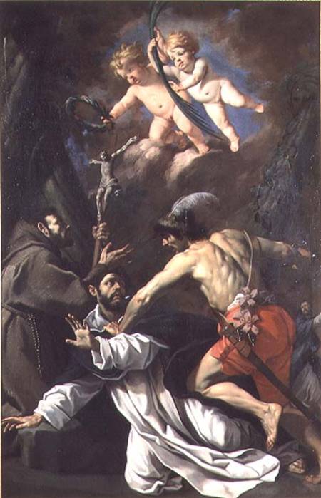 The Martyrdom of St. Peter Martyr from Luca (Luca da Reggio) Ferrari