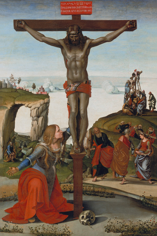 The Crucifixion with Mary Magdalene from Luca Signorelli