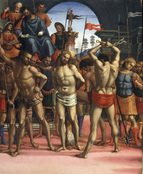 L.Signorelli / Flagellat.of Christ /Ptg. from Luca Signorelli