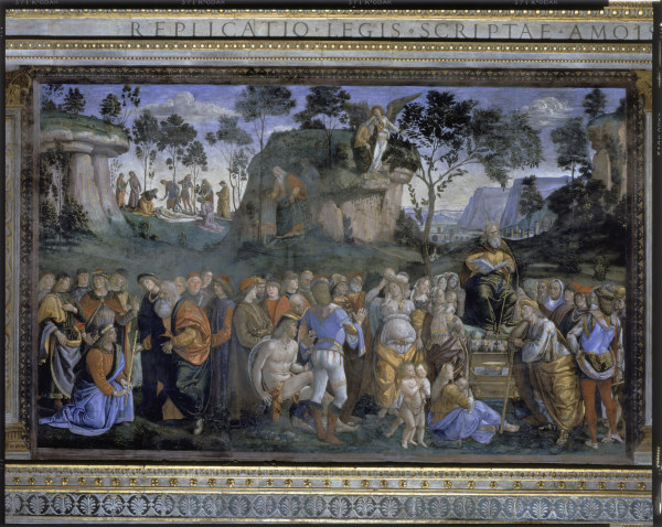 Mosess farewell and death from Luca Signorelli