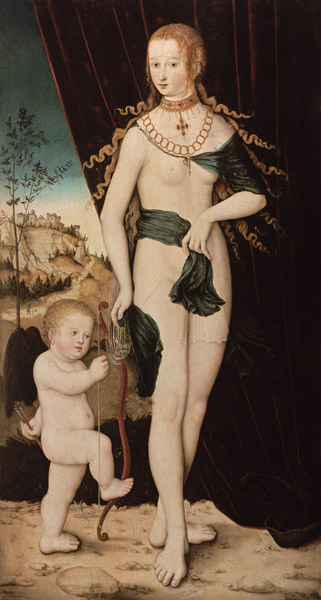 Venus and Cupido. from Lucas Cranach the Elder
