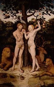 Adam and Eva. from Lucas Cranach the Elder