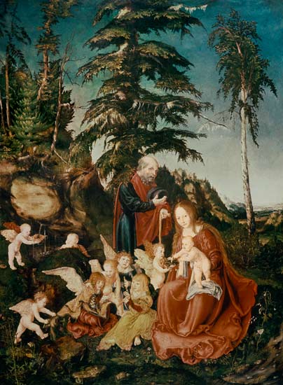 Rest on the Flight into Egypt from Lucas Cranach the Elder