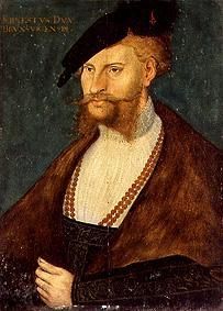 Portrait of the duke Ernst of Brunswick from Lucas Cranach the Elder