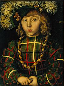 Portrait of the son of the Elector Johann of the constant of Saxony from Lucas Cranach the Elder