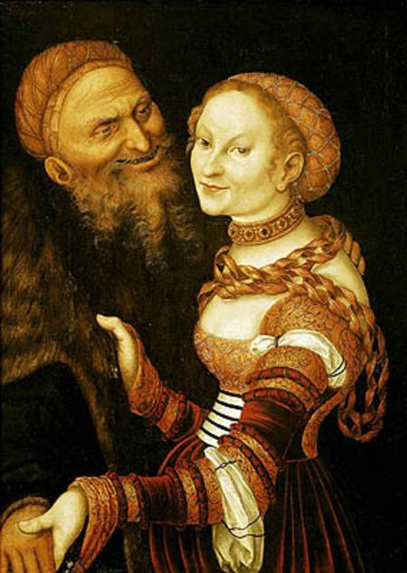 The Courtesan and the Old Man from Lucas Cranach the Elder