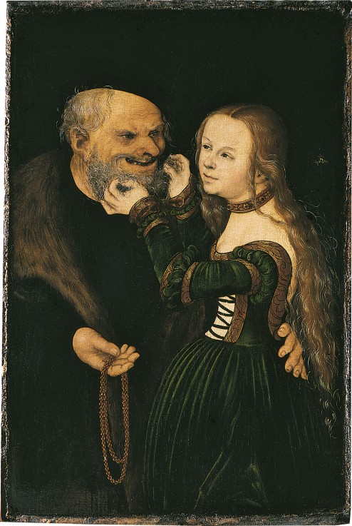 The Unequal Couple from Lucas Cranach the Elder