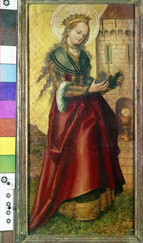 Die heilige Barbara. from Lucas Cranach the Elder