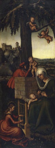 Die Erziehung der Jungfrau Maria from Lucas Cranach the Elder