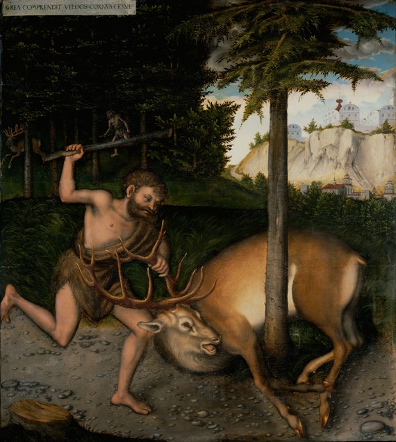 Hercules capturing the Ceryneian Hind (From The Labours of Hercules) from Lucas Cranach the Elder