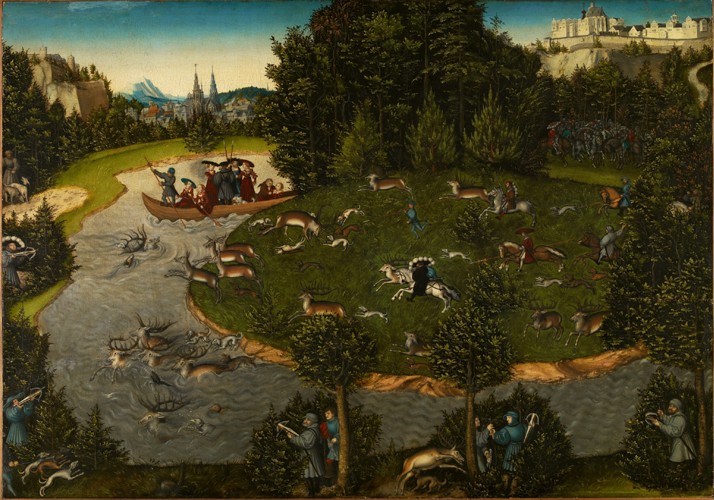Stag Hunt with the Elector Frederick the Wise from Lucas Cranach the Elder