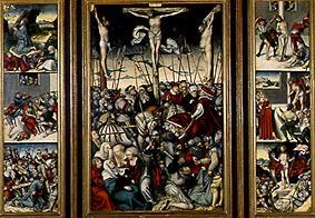 Kreuzigungsaltärchen with scenes of the passion Jesu from Lucas Cranach the Elder