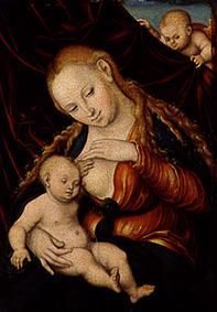 The chest handing to Madonna, the Christ Child. from Lucas Cranach the Elder