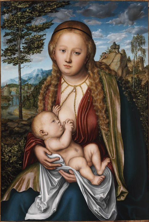 Tthe Virgin suckling the Child from Lucas Cranach the Elder