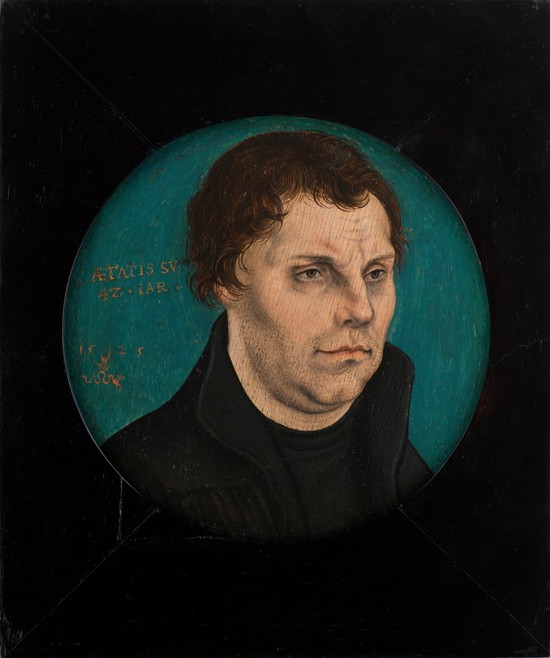 Martin Luther (1483-1546) from Lucas Cranach the Elder