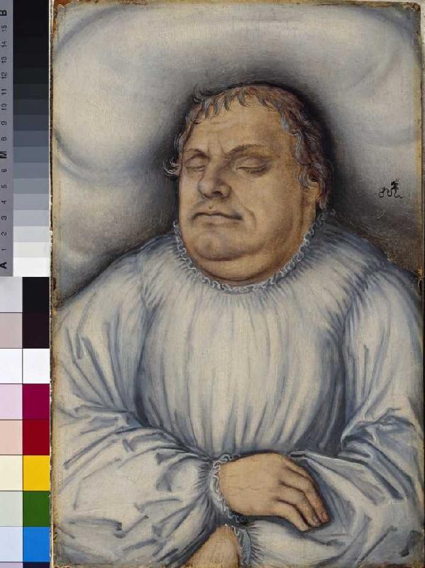 Martin Luther auf dem Totenbett from Lucas Cranach the Elder