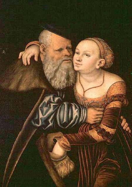 The Old Lover from Lucas Cranach the Elder