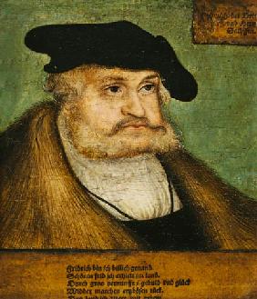 Portrait of Friedrich III (1463-1525) Elector of Saxony