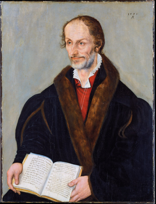 Portrait of Philipp Melanchthon from Lucas Cranach d. J.