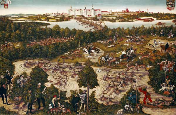 The Stag Hunt of Elector John Frederick the "Magnanimous" from Lucas Cranach d. J.