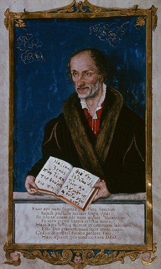 Portrait of Philipp Melanchthon from Lucas (school) Cranach
