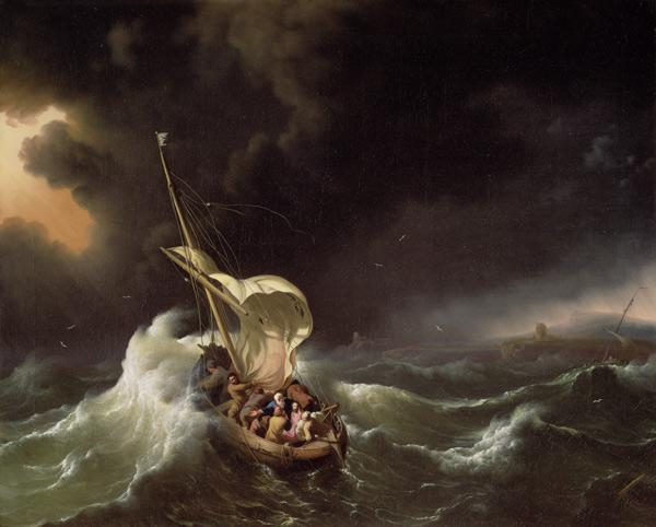 Christ in the Storm on the Sea of Galilee from Ludolf Backhuyzen