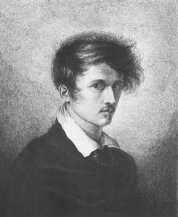 Self-portrait from Ludwig Emil Grimm