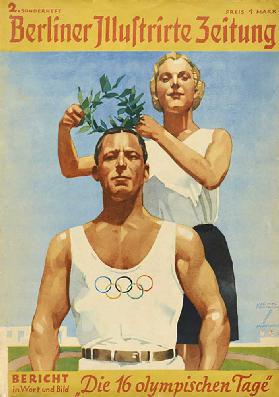 Athletes, cover of the Berliner Illustrirte Zeitung for the Olympic games of 1936