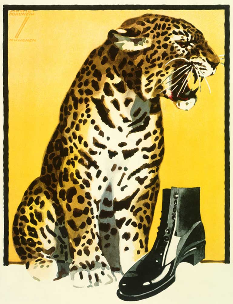 Poster for shoe advertising from Ludwig Hohlwein