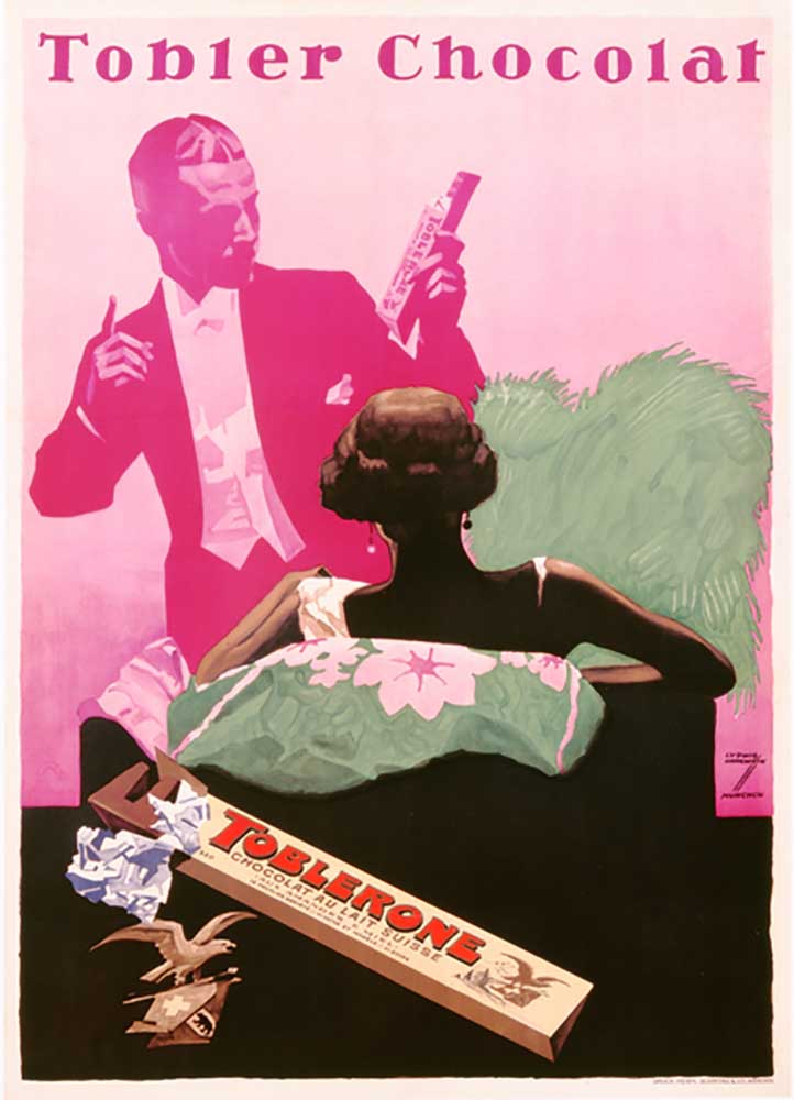 Advertisement for Tobler chocolate, c.1930 from Ludwig Hohlwein