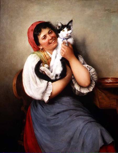 Her Favourite Cat from Ludwig Kohrl