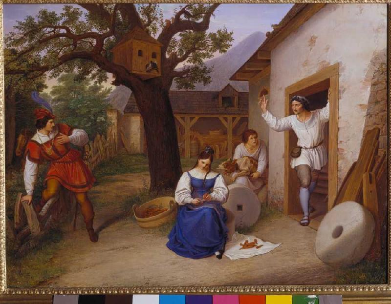 The visit in the mill from Ludwig Schnorr von Carolsfeld