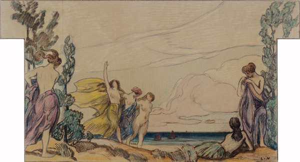 Weibliche Akte am Meer from Ludwig von Hofmann