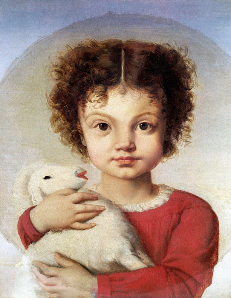 Portrait of the Artist''s Daughter, Lina from Luigi Calamatta
