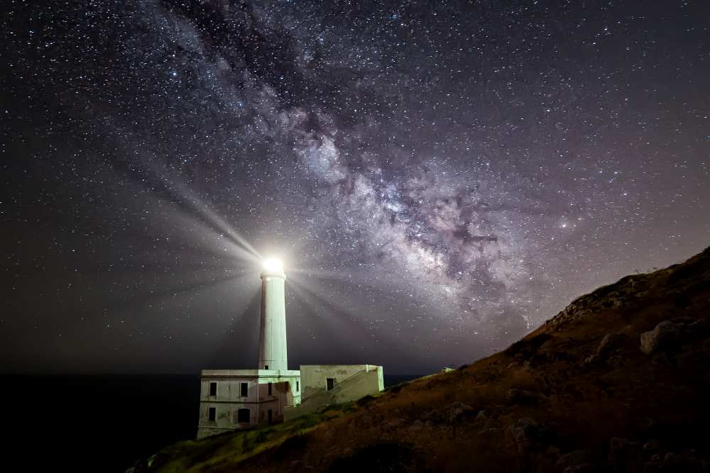 The lighthouse and the Milky Way from Luigi Chiriaco